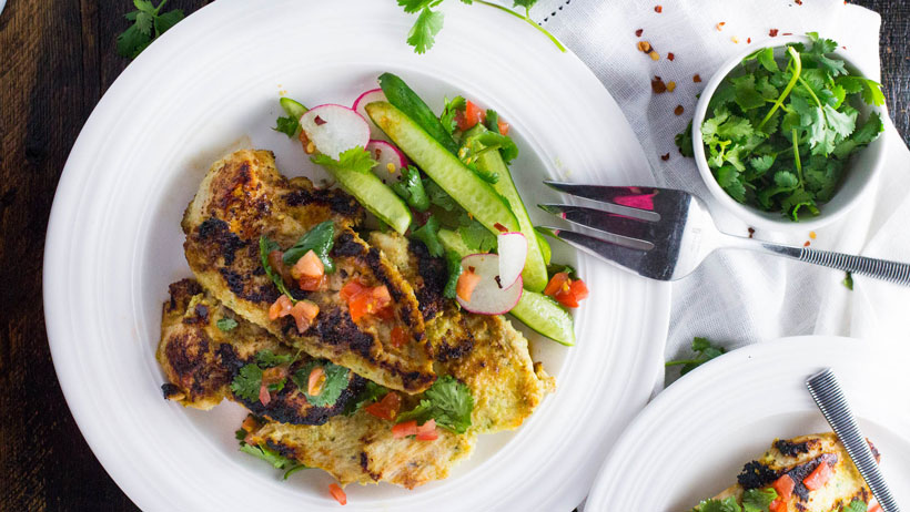 Saffron Yogurt and Garlic Marinated Chicken photo