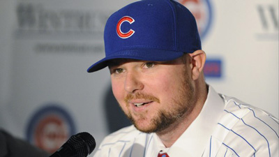 Cubs introduce Lester, new era photo